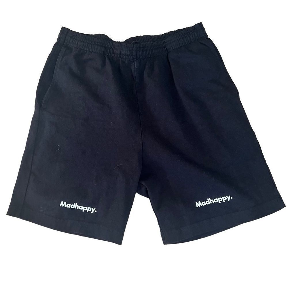 Madhappy Cotton Shorts Unisex Black Medium NEW